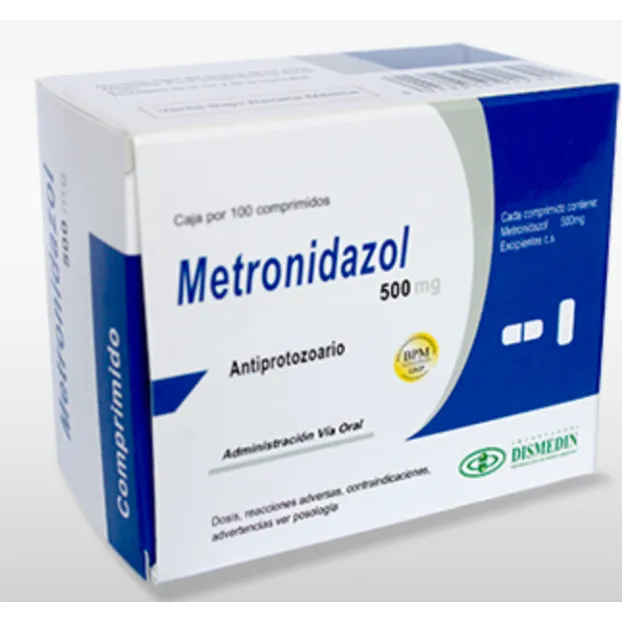 METRONIDAZOL 500 MG CAJA X 100 COMPRIMIDOS - Ecofarma